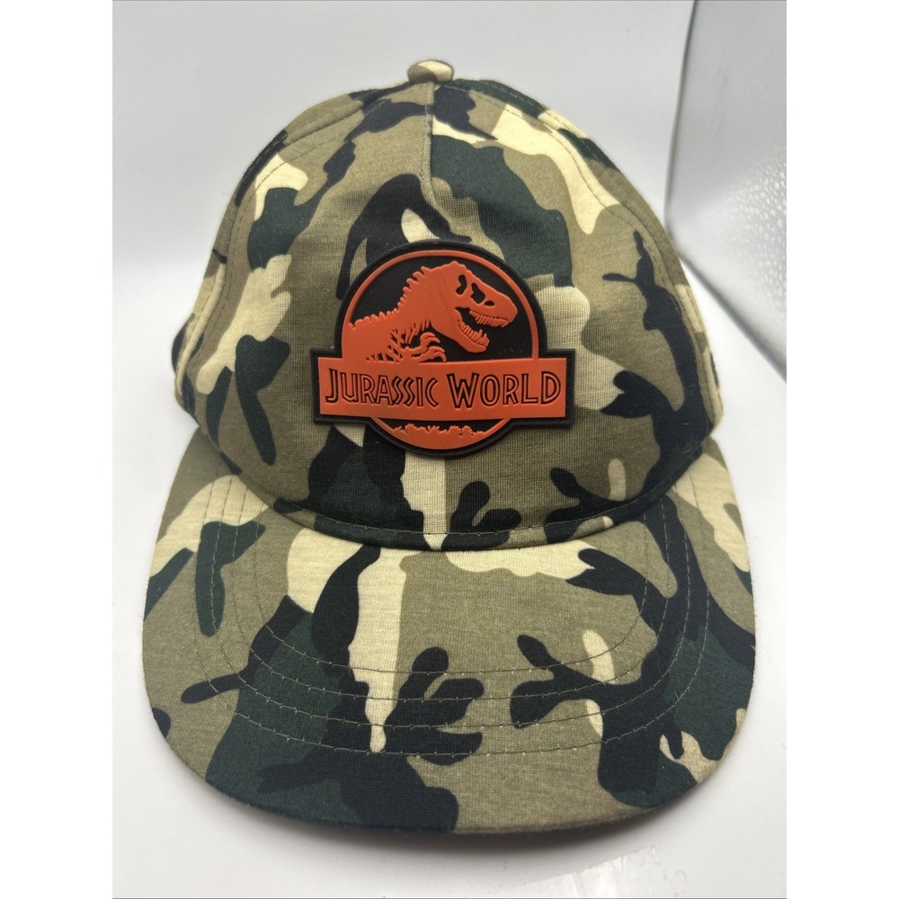 Jurassic World Hat Universal Studios‎ Camo Adjustable Snap Back Cap